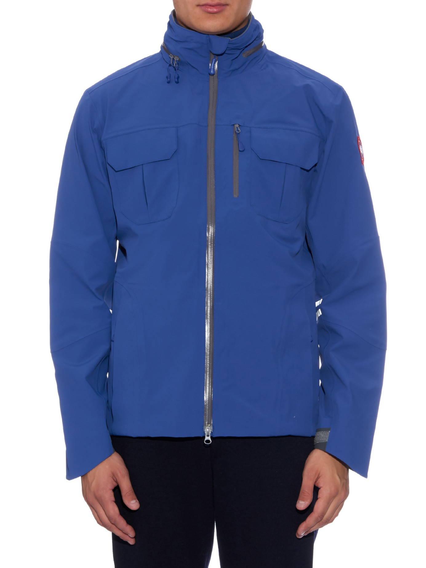 Canada Goose Moraine Shell Hooded Jacket in Blue for Men | Lyst