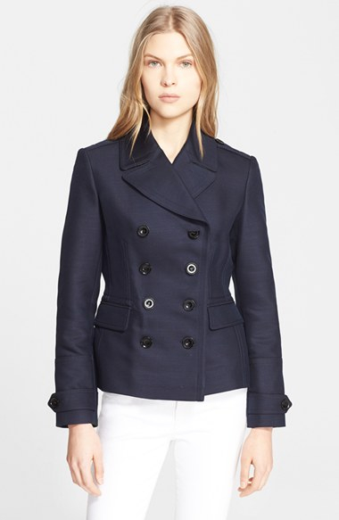 burberry short trench coat women's
