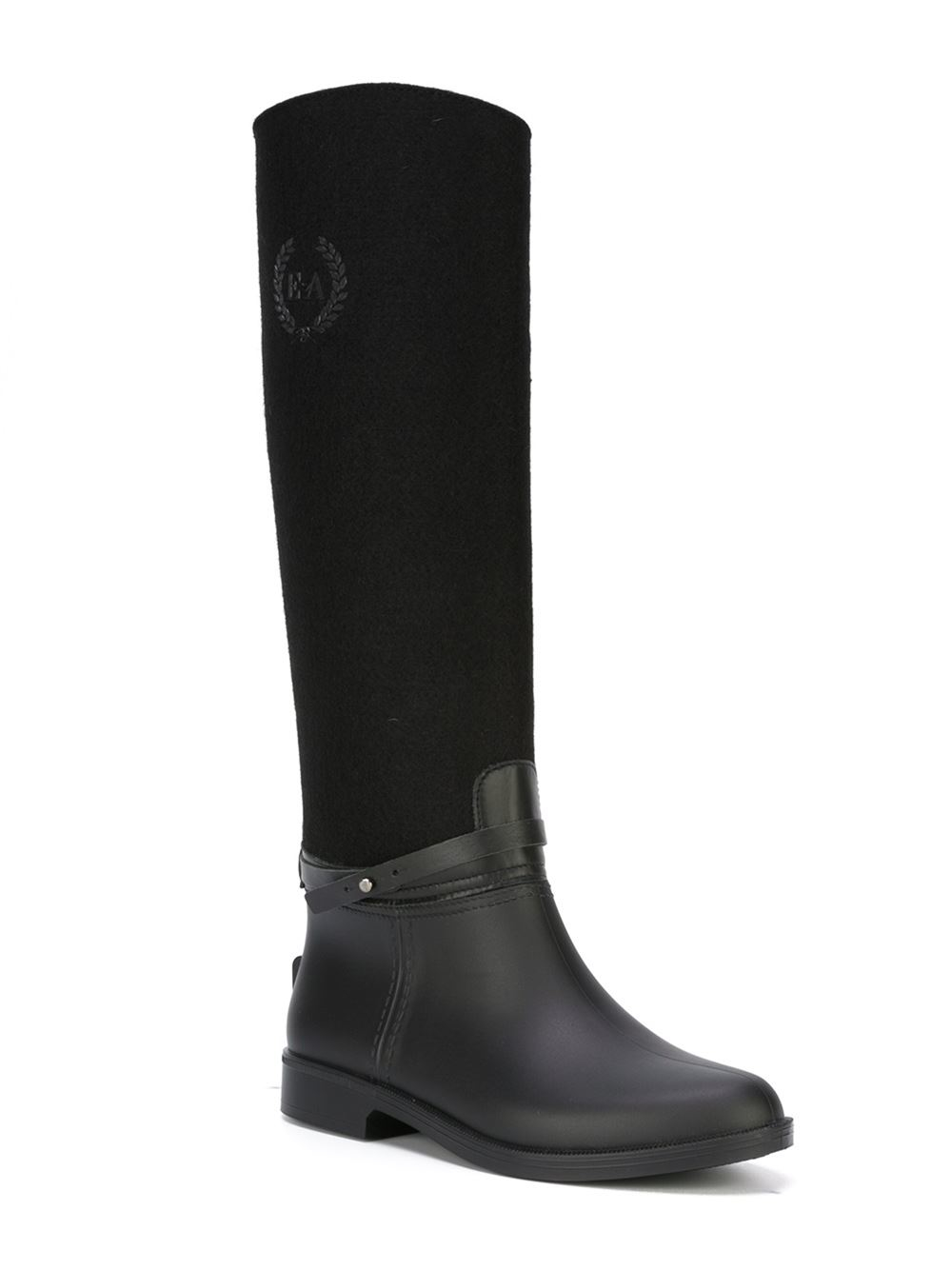armani rubber boots