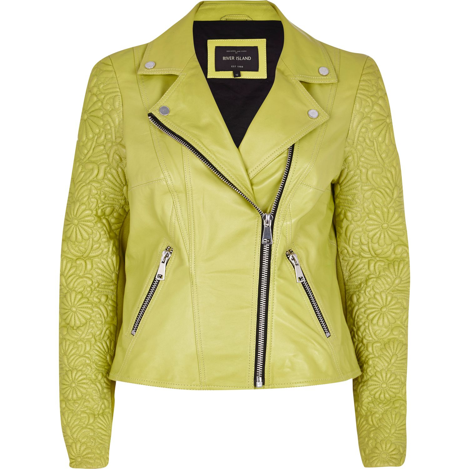 lime biker jacket