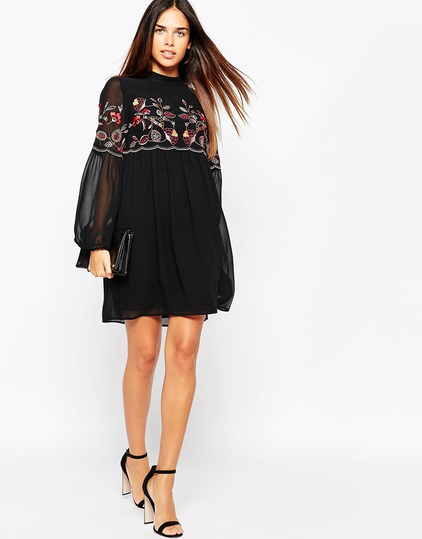 Warehouse smock dress on sale