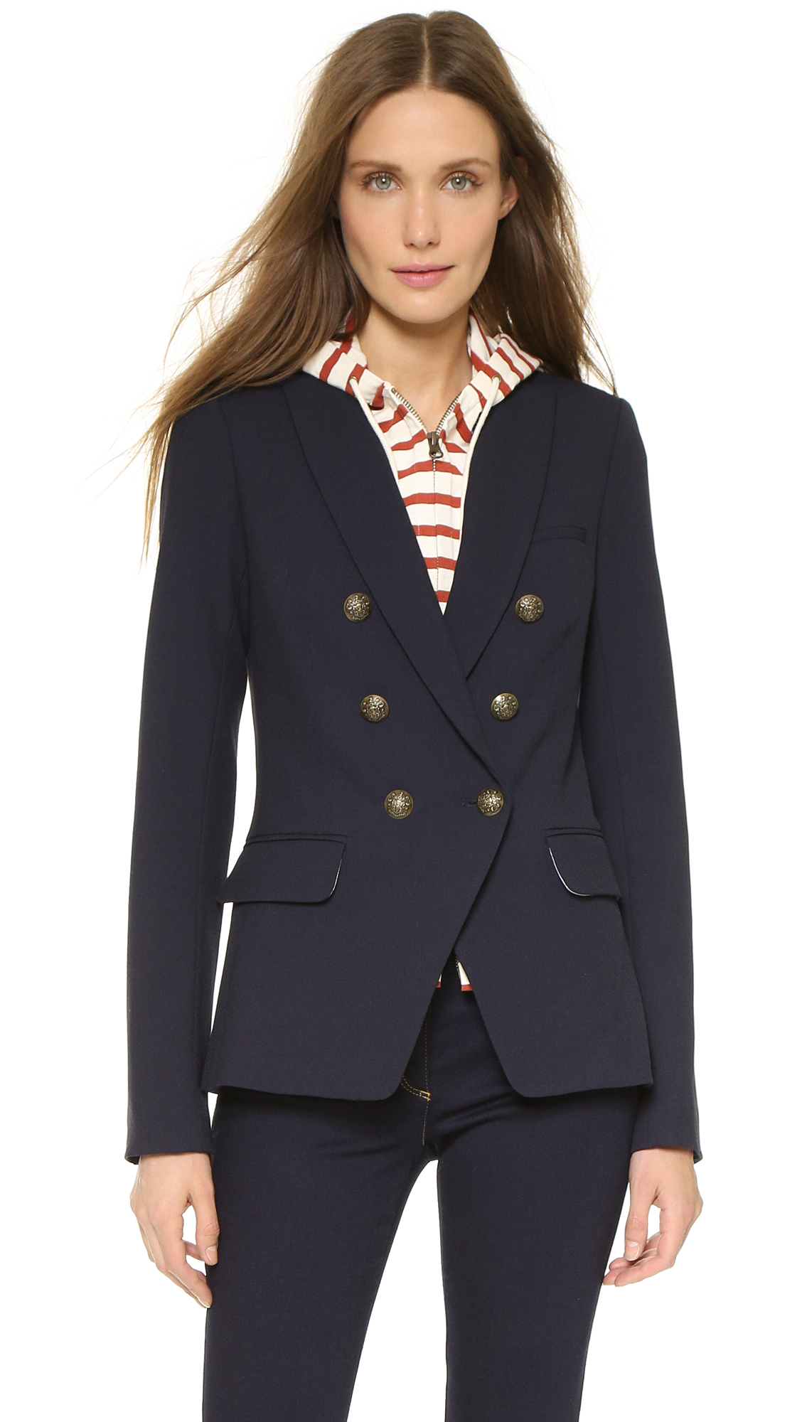 veronica beard navy blazer