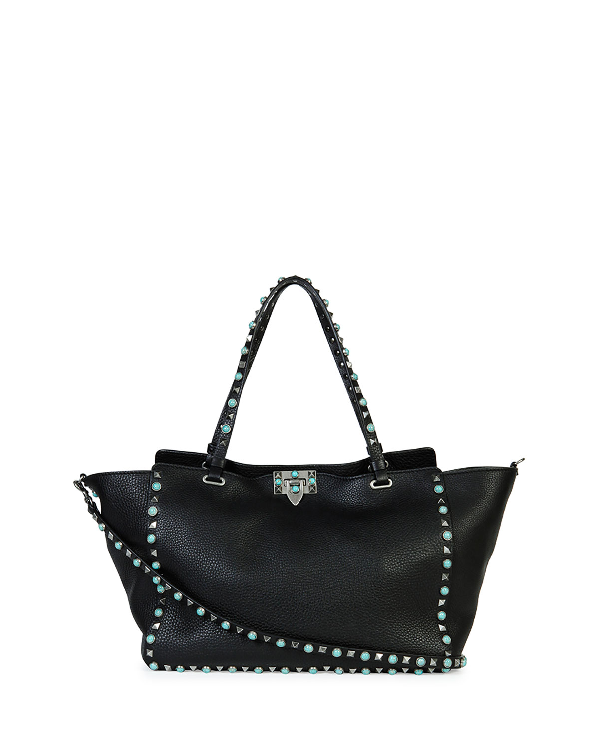 valentino rockstud turquoise