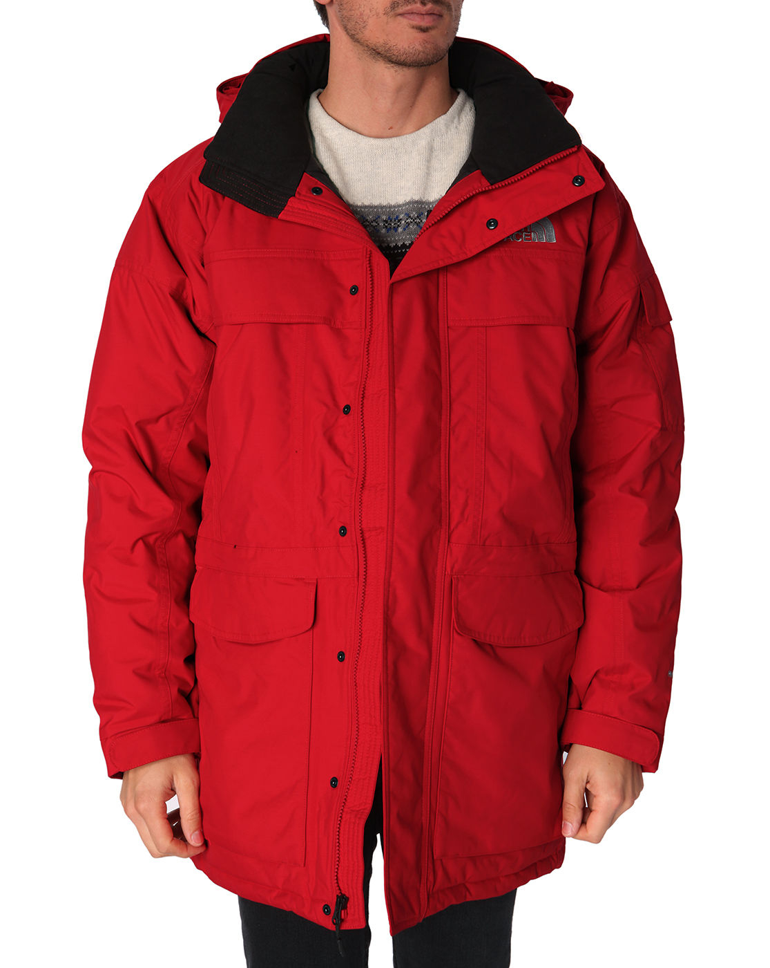 the north face red coat