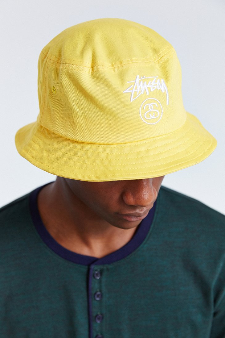 stussy yellow hat