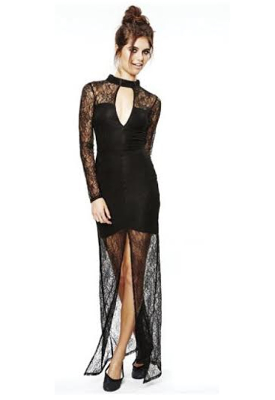 ambiance black lace dress