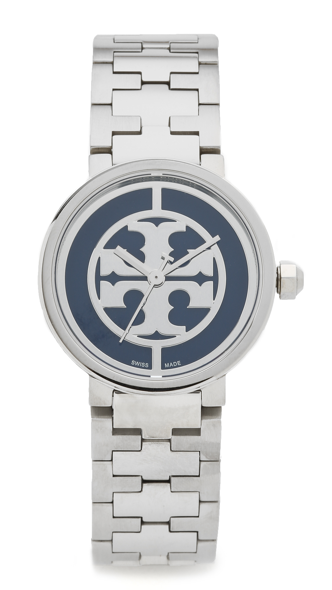 Tory Burch Reva Black Dial Black Steel Strap Watch for Women - TBW4039 main image 0