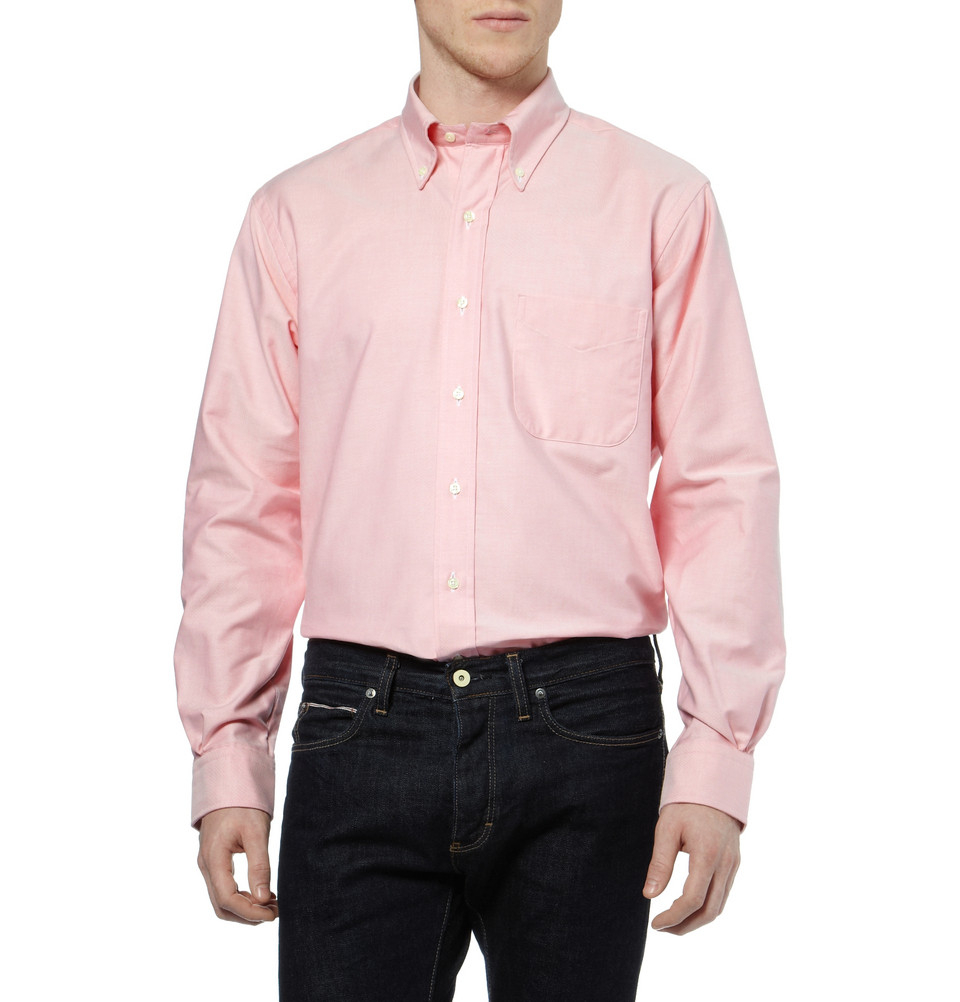 Brooks Brothers ButtonDown Collar Cotton Oxford Shirt in Pink for Men