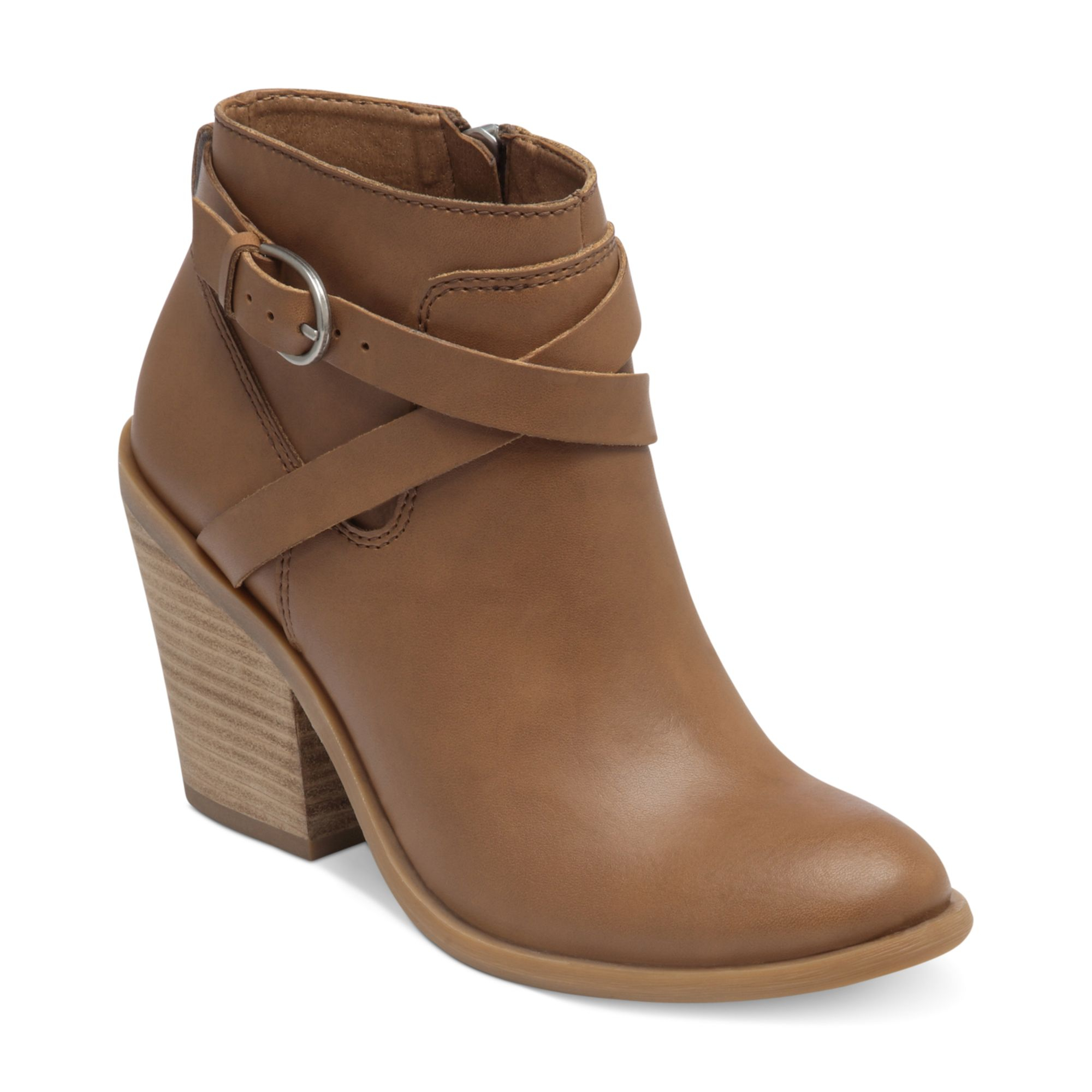 Lucky Brand Lucky Boots Eloy Buckle Booties in Black - Lyst