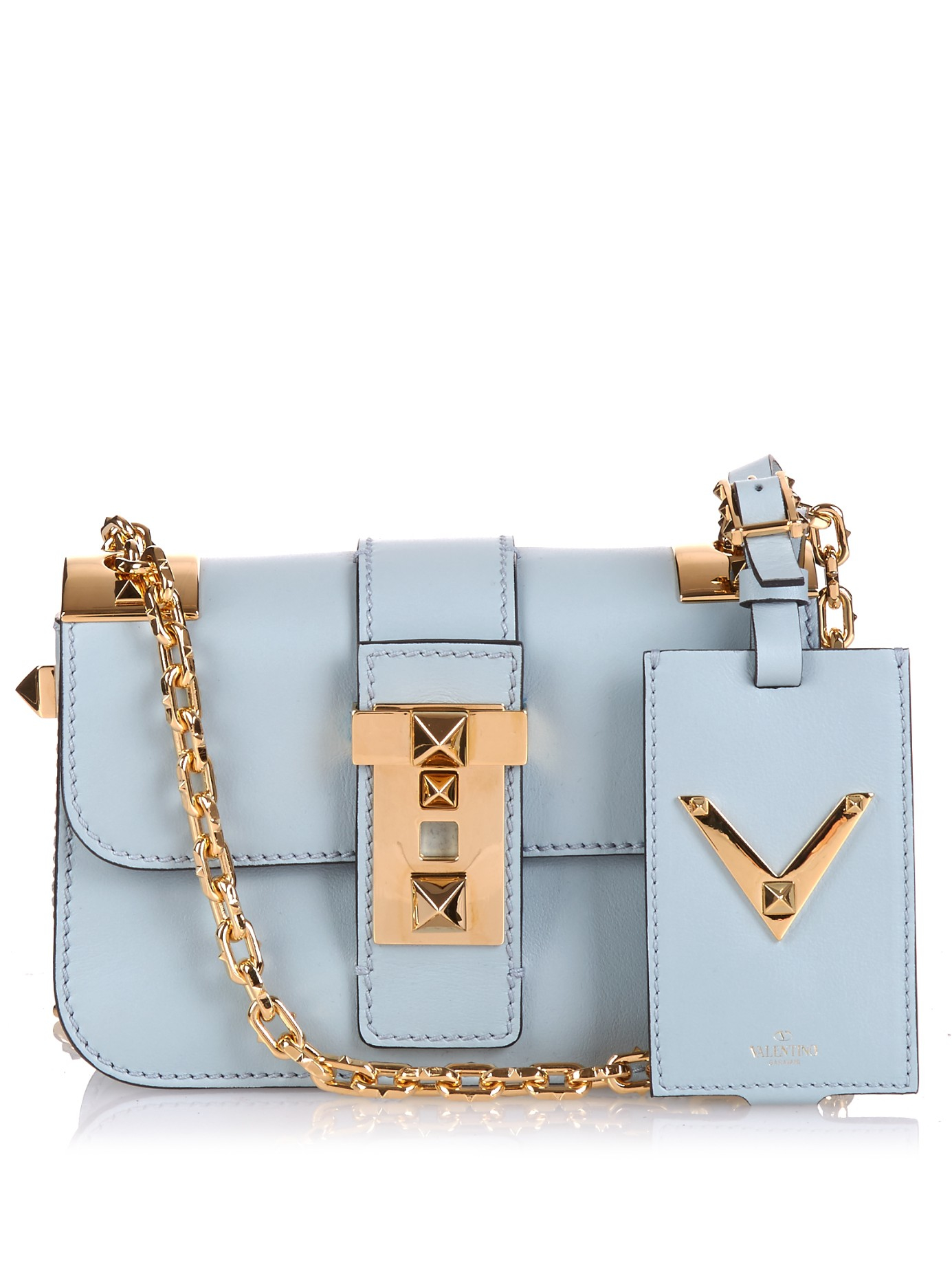 light blue small bag