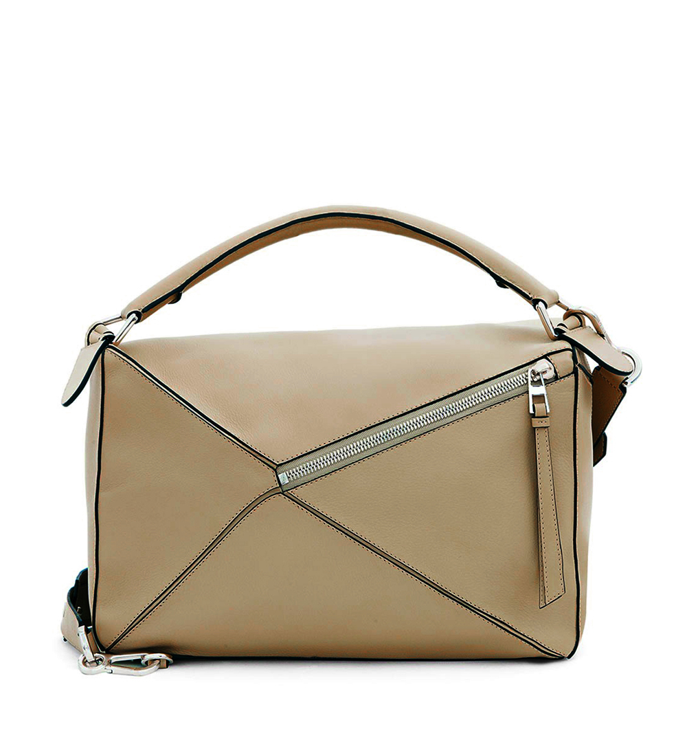 Lyst - Loewe Puzzle Medium Leather Bag in Natural