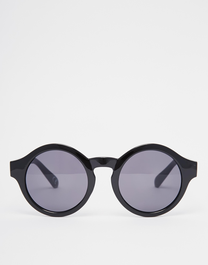 ASOS Oversized Round Sunglasses In Black in Black for Men - Lyst