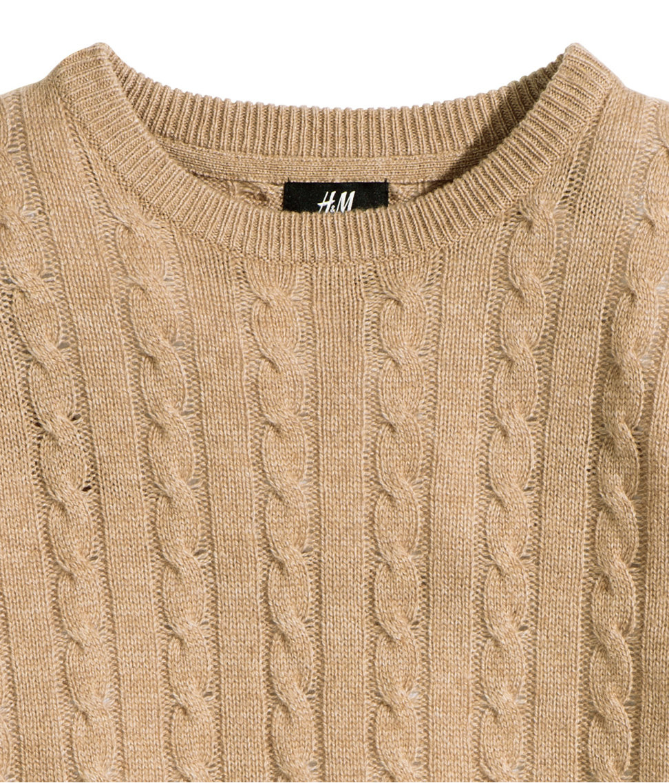 Buy h&m cable knit sweater> OFF69