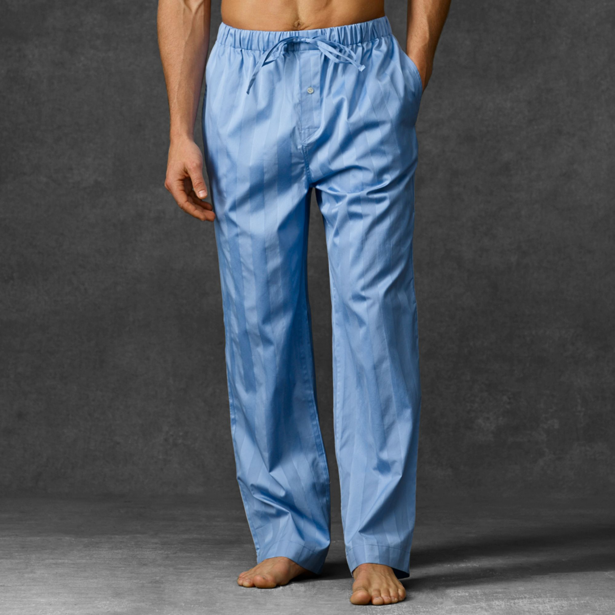 Polo Ralph Lauren Cotton Pajama Set in Sky Blue Stripe (Blue) for Men ...