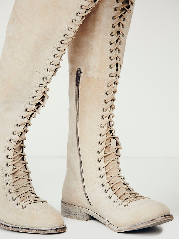 Tall lace 2025 boots women's