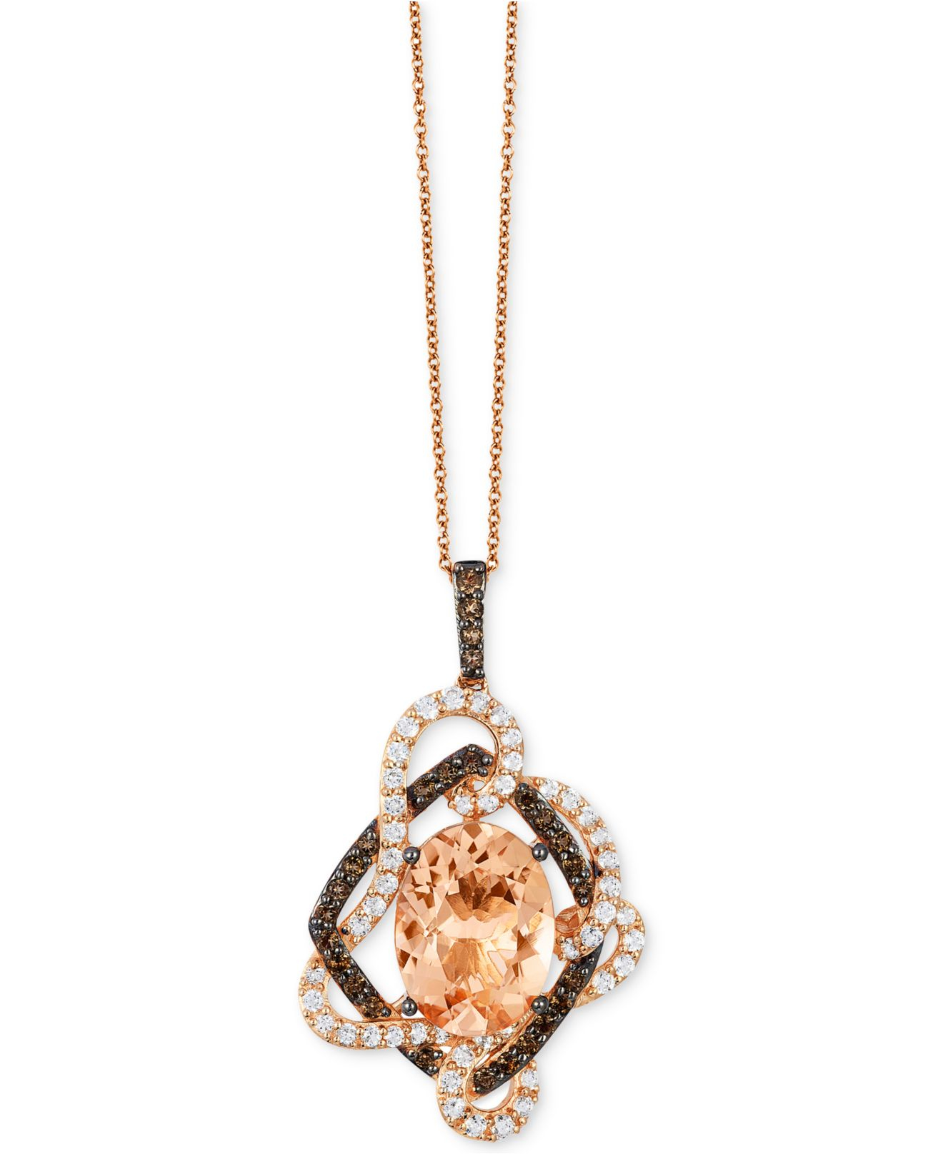 Le Vian Crazies Collection Multistone Pendant Necklace (85/8 Ct. T.w.) In 14k Rose Gold in