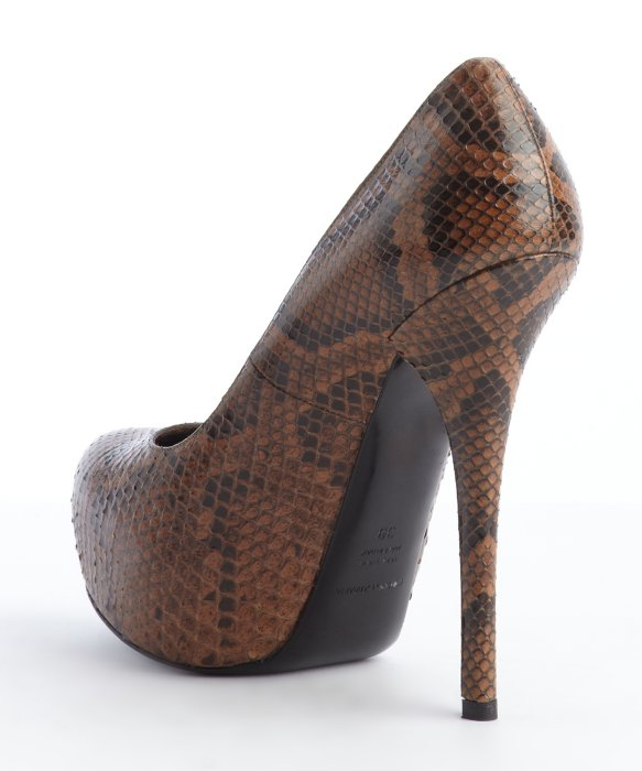 brown sequin heels