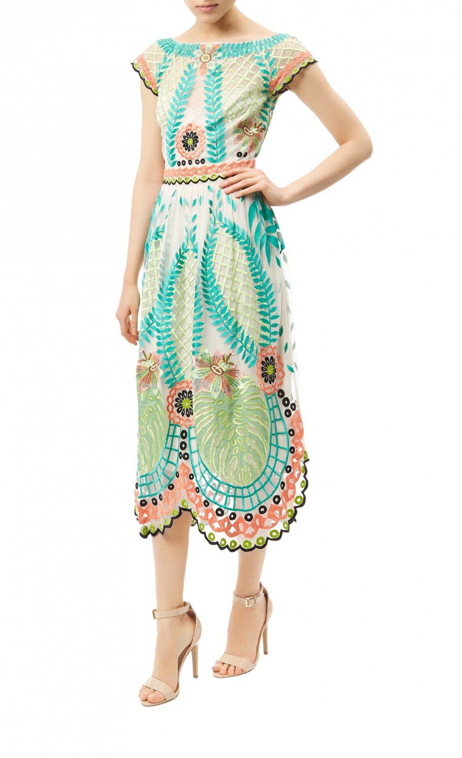 temperley london midi belle dress