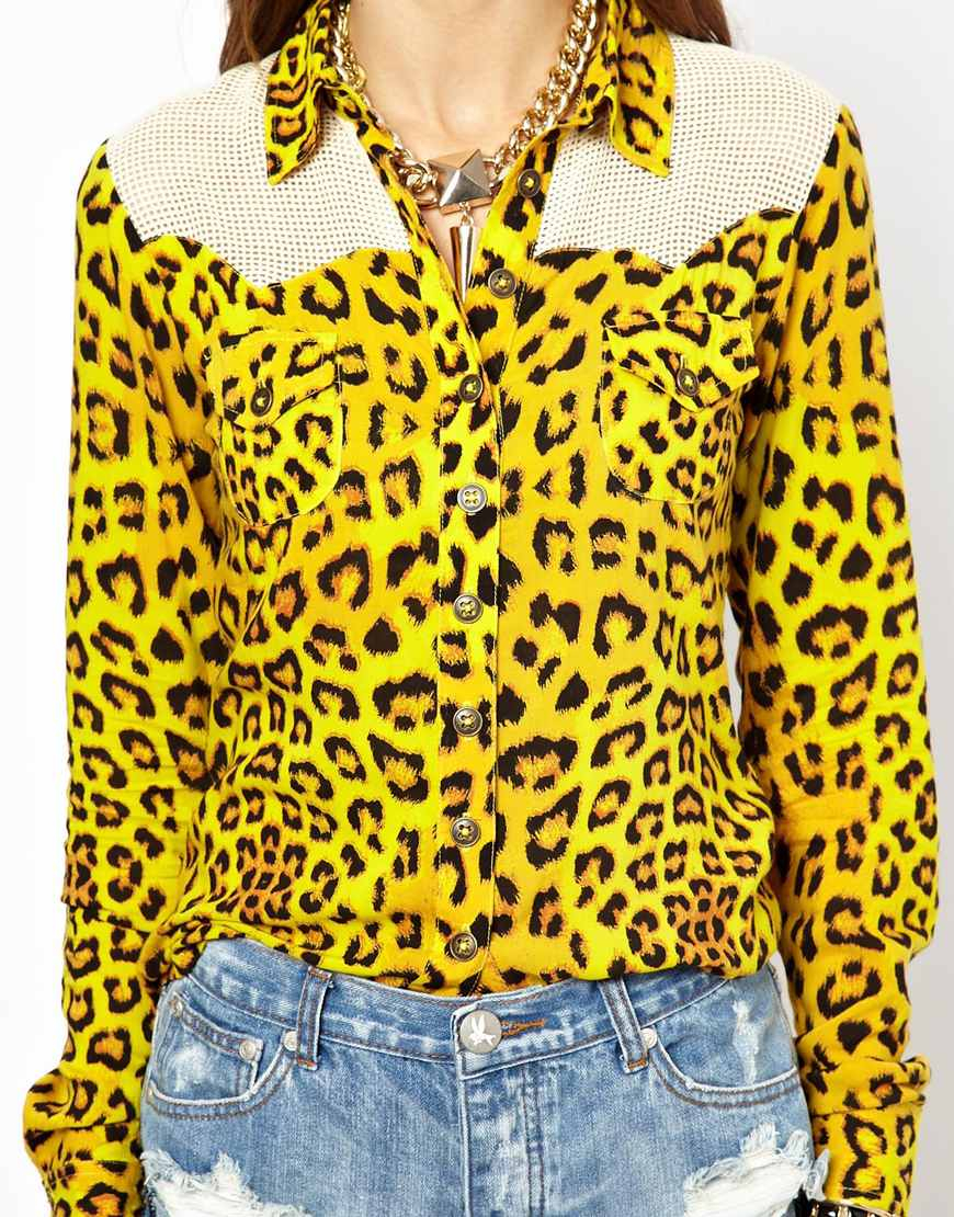 leopard western shirt