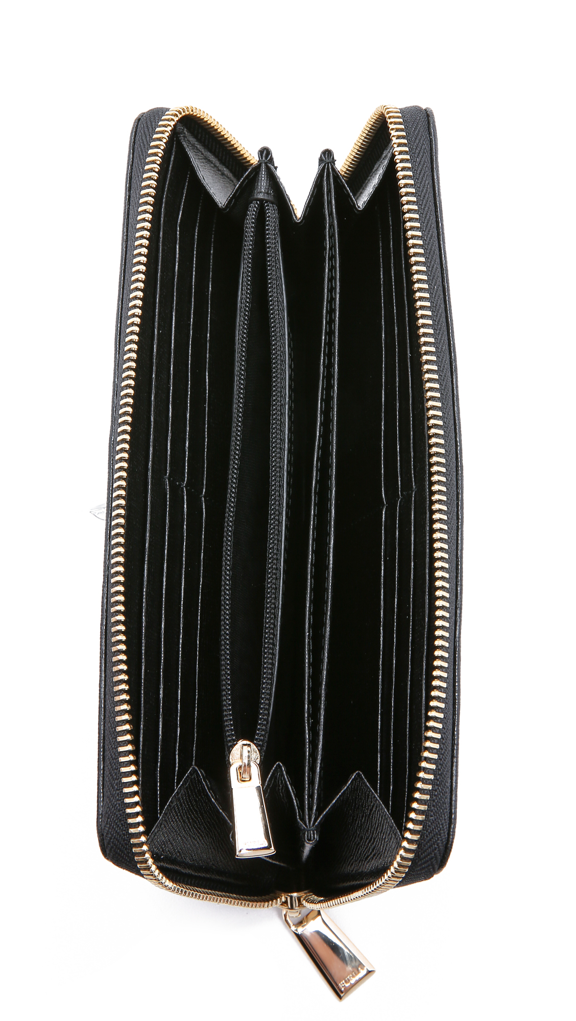 Lyst Furla Babylon Xl Zip Around Wallet Onyx in Black