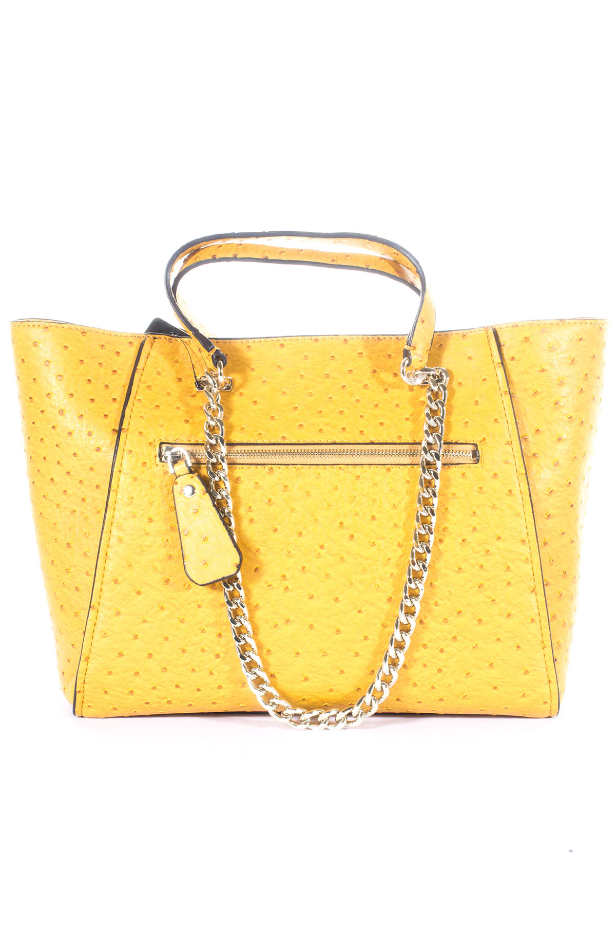 Guess Big Rectangular Bag in Yellow Lyst