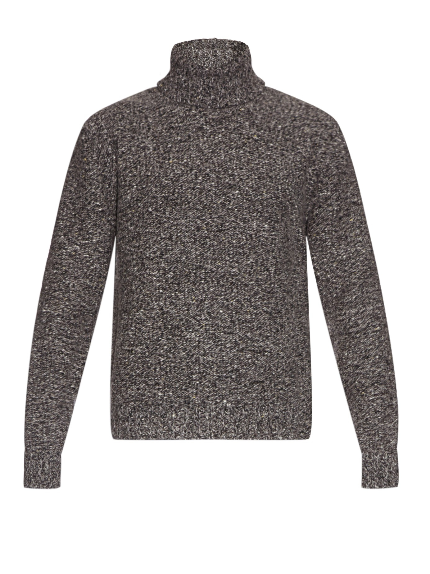 Lyst - Valentino Flecked Wool And Cashmere-blend Sweater in Gray for Men