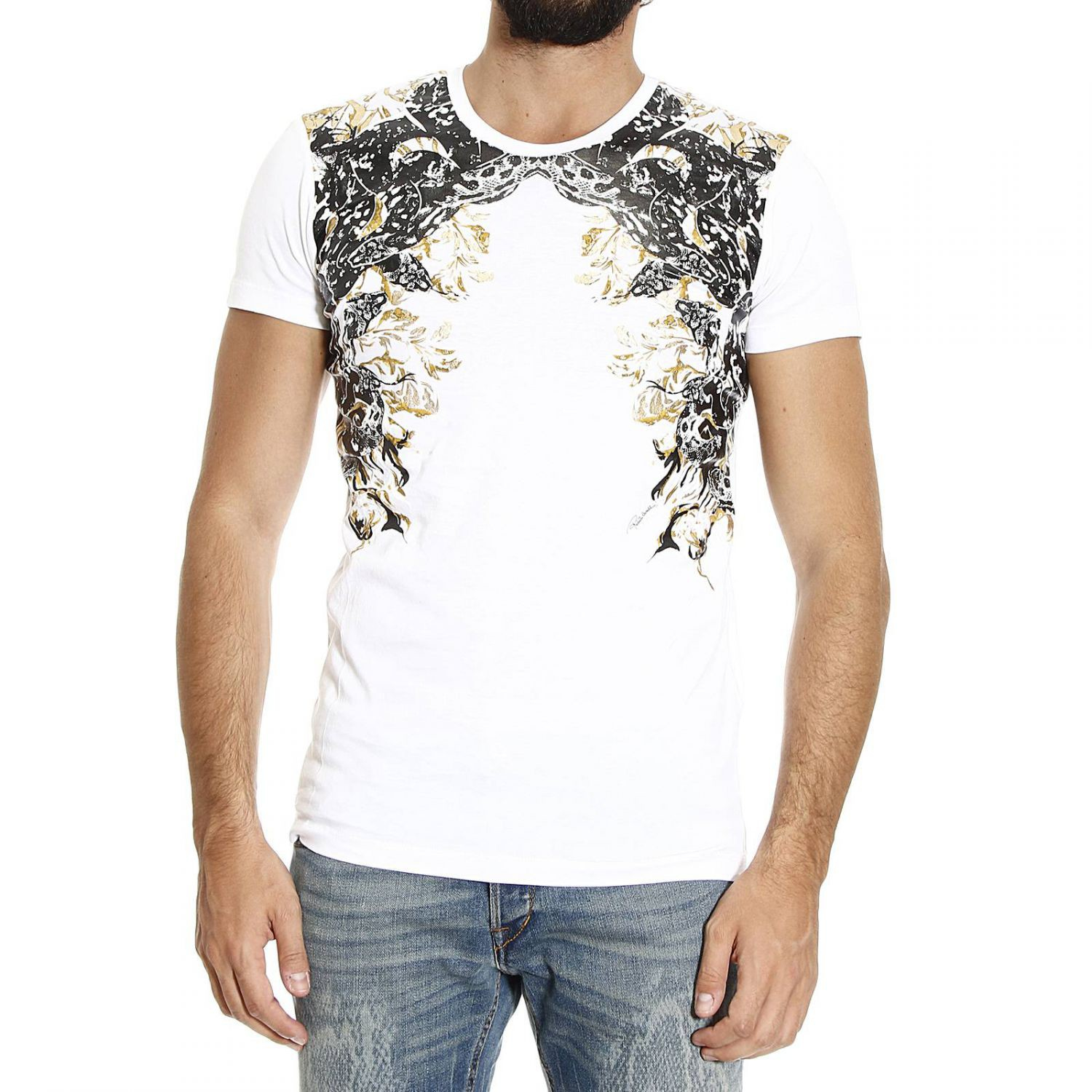 Roberto cavalli T Shirt in White for Men | Lyst