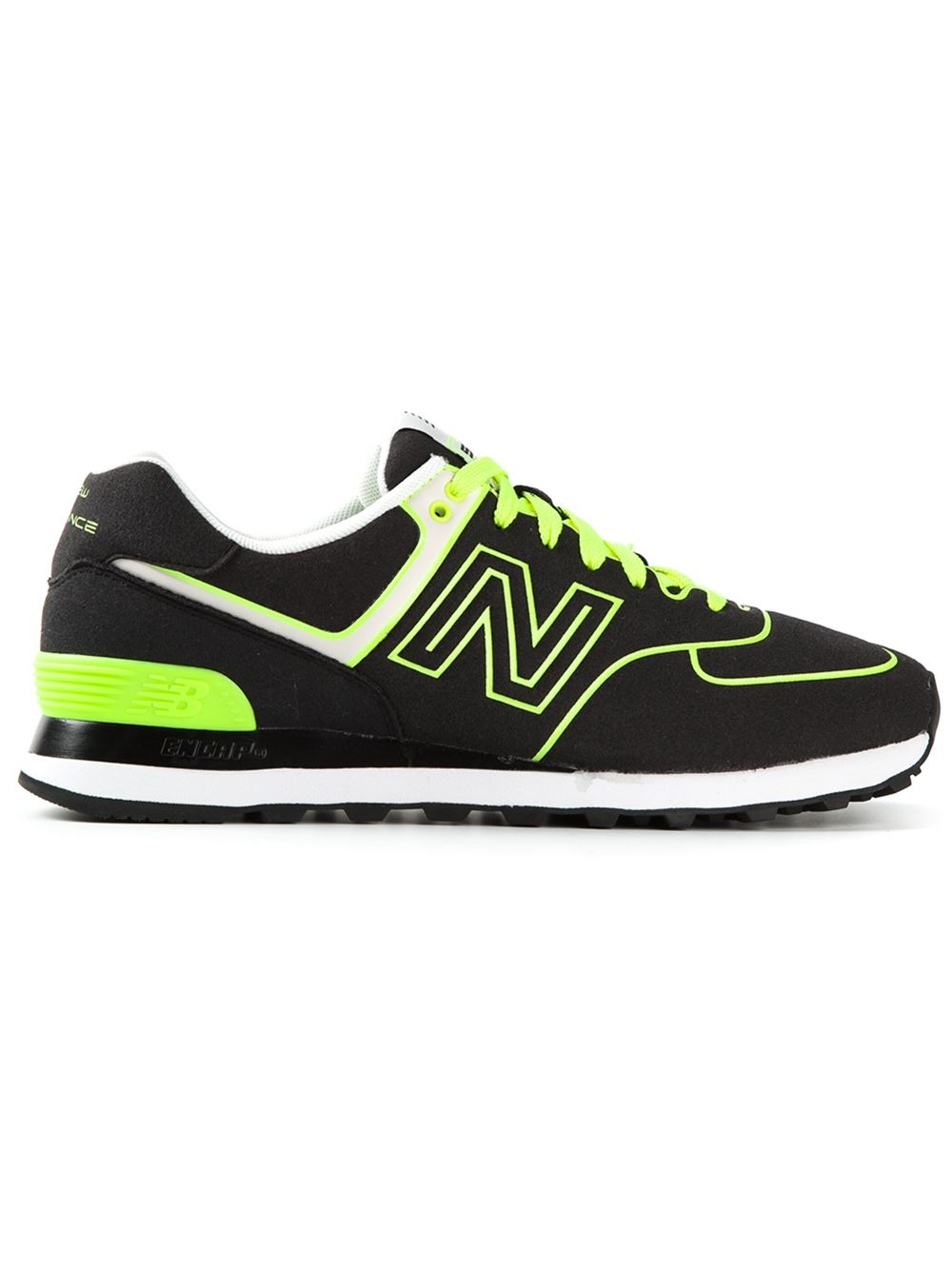 New Balance 'Neon Lights 574' Sneakers in Black for Men | Lyst