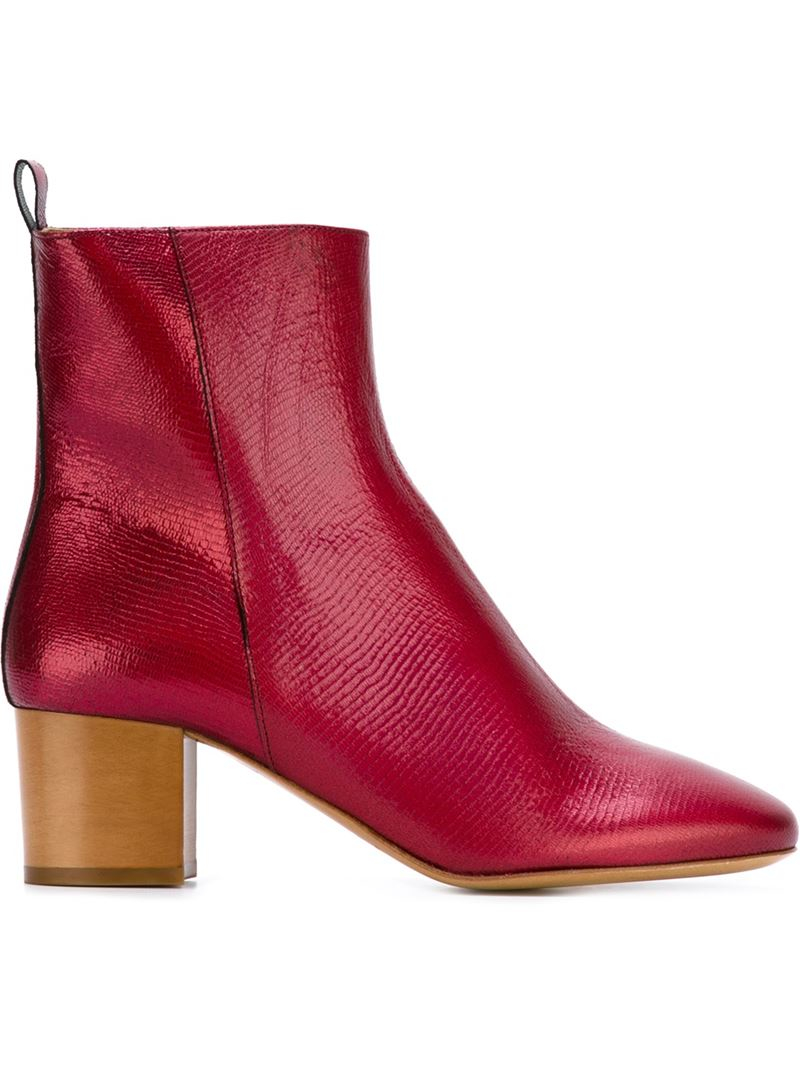 isabel marant red boots