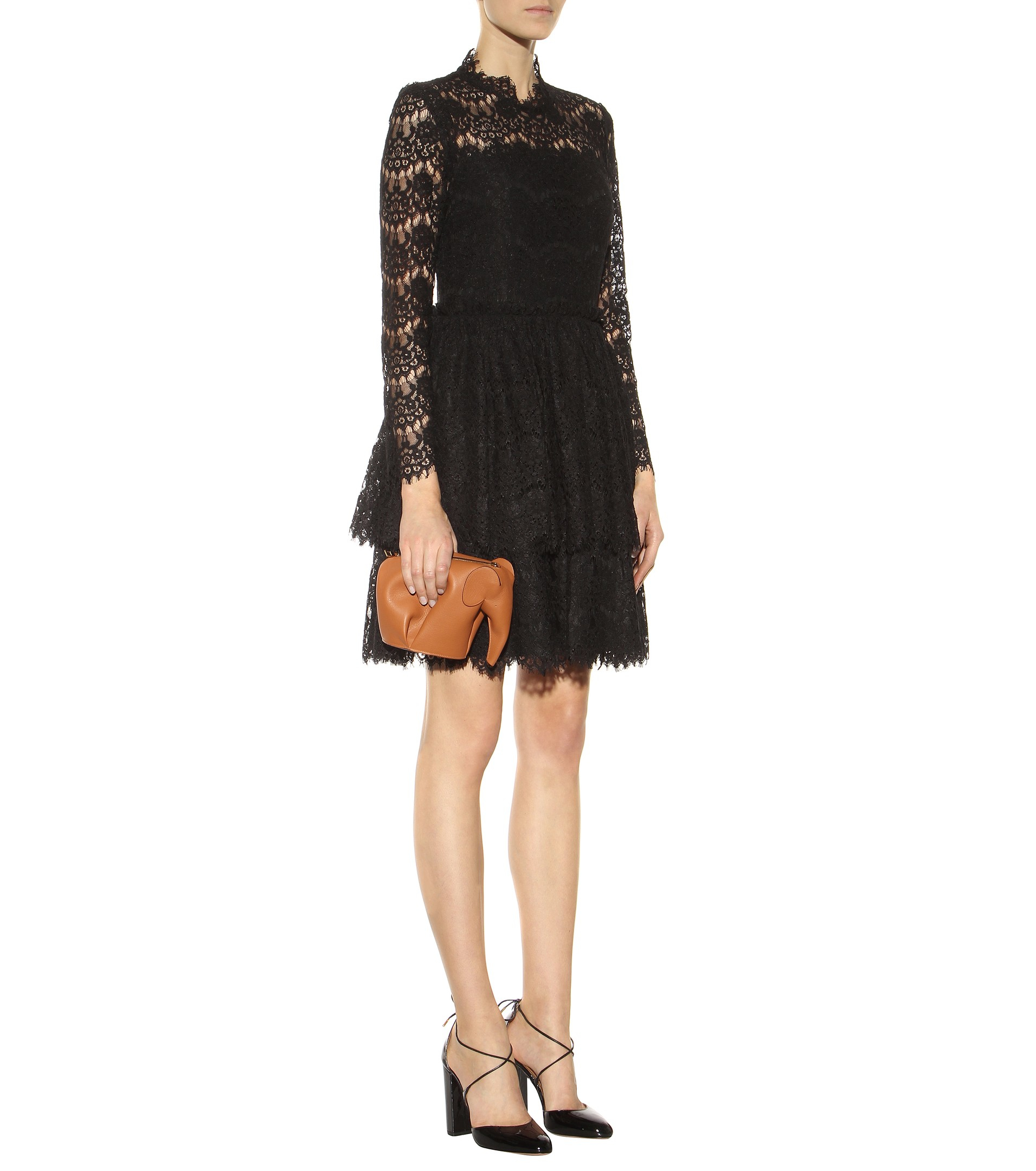 for strap mini shoulder bag ipad Mini Gray Loewe Lyst Bag Elephant Leather (elephant) in Shoulder