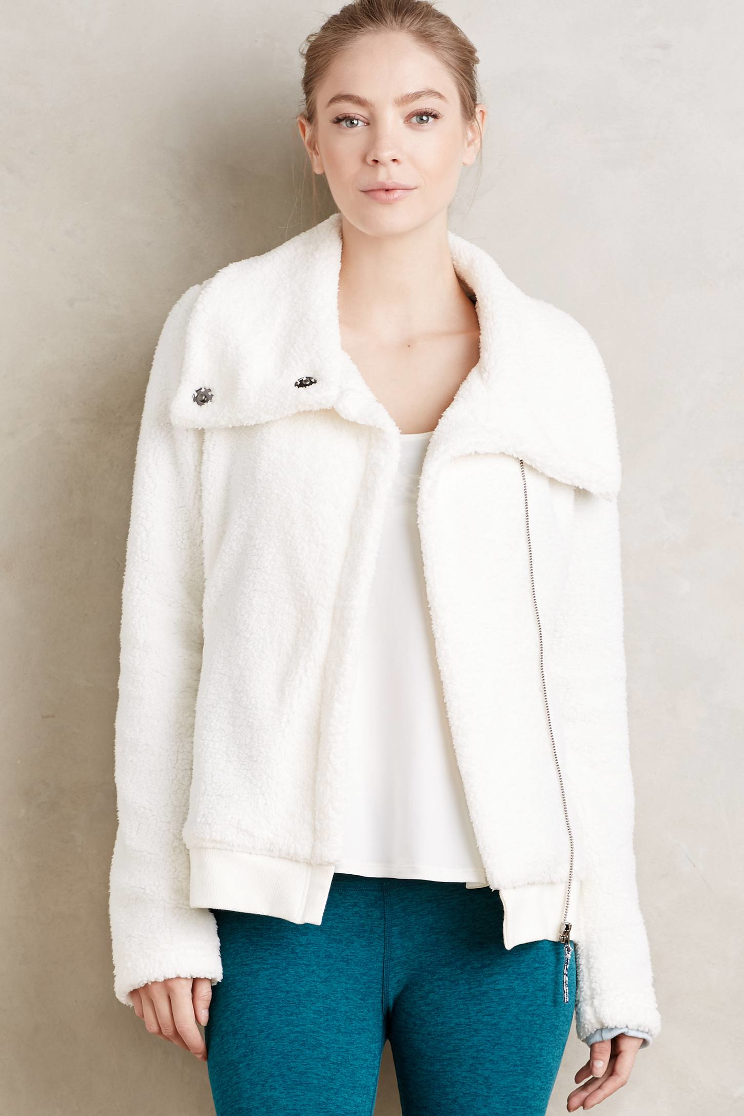 Lyst Pure + Good Snowfall Sherpa Jacket in White