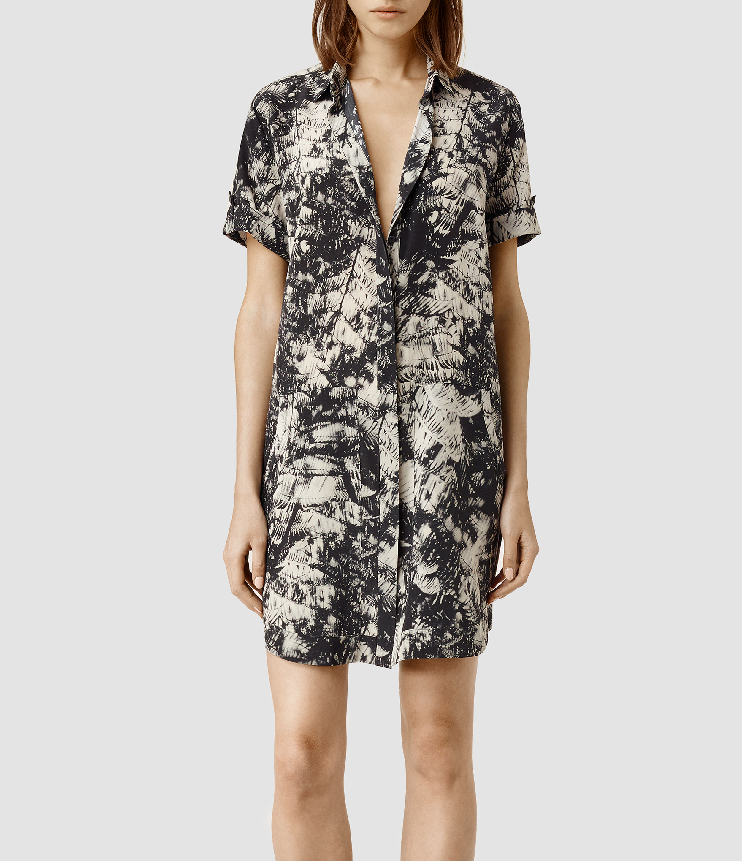 AllSaints Calla Shade Shirt Dress | Lyst