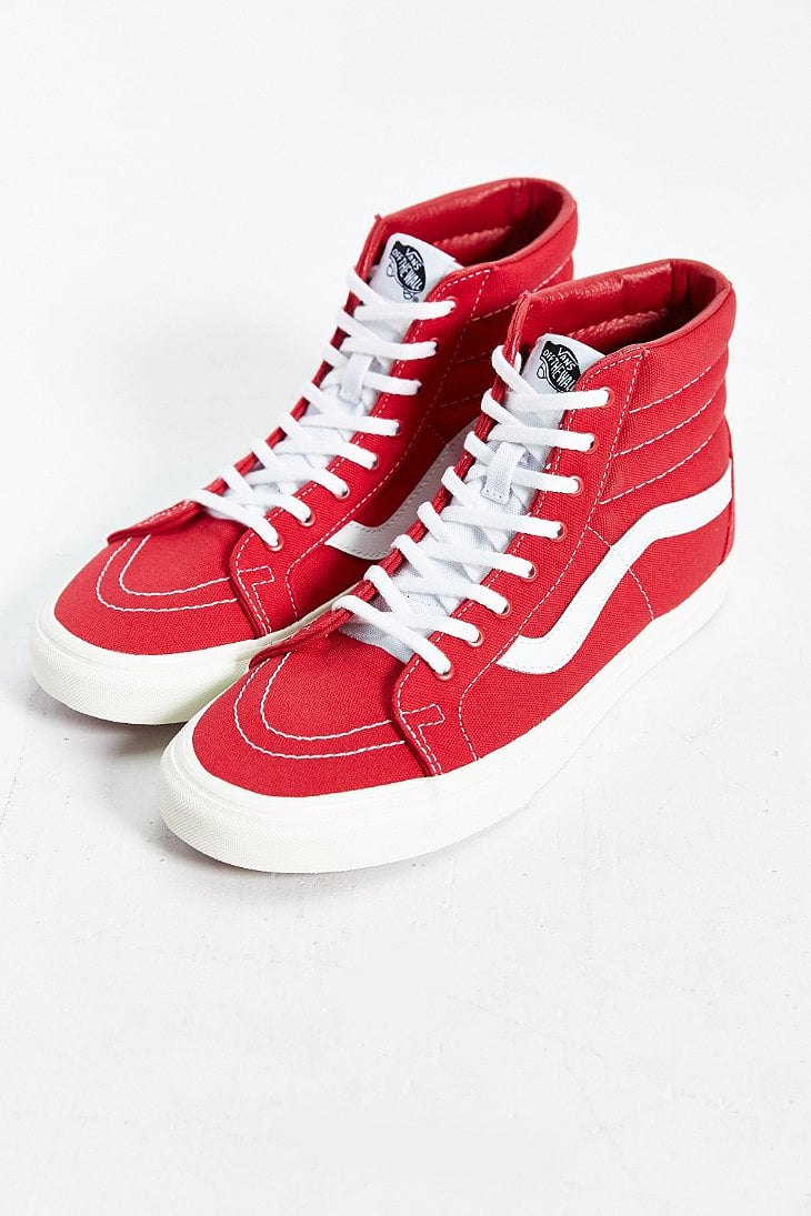 Vans Sk8-hi Reissue Canvas Sneaker in Red for Men | Lyst