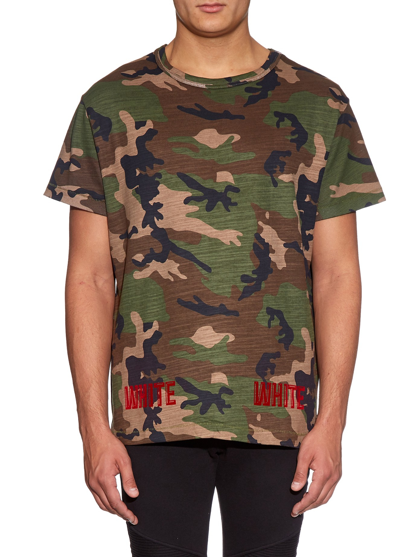 Lyst - Off-White C/O Virgil Abloh Camouflage-Print T-Shirt ...