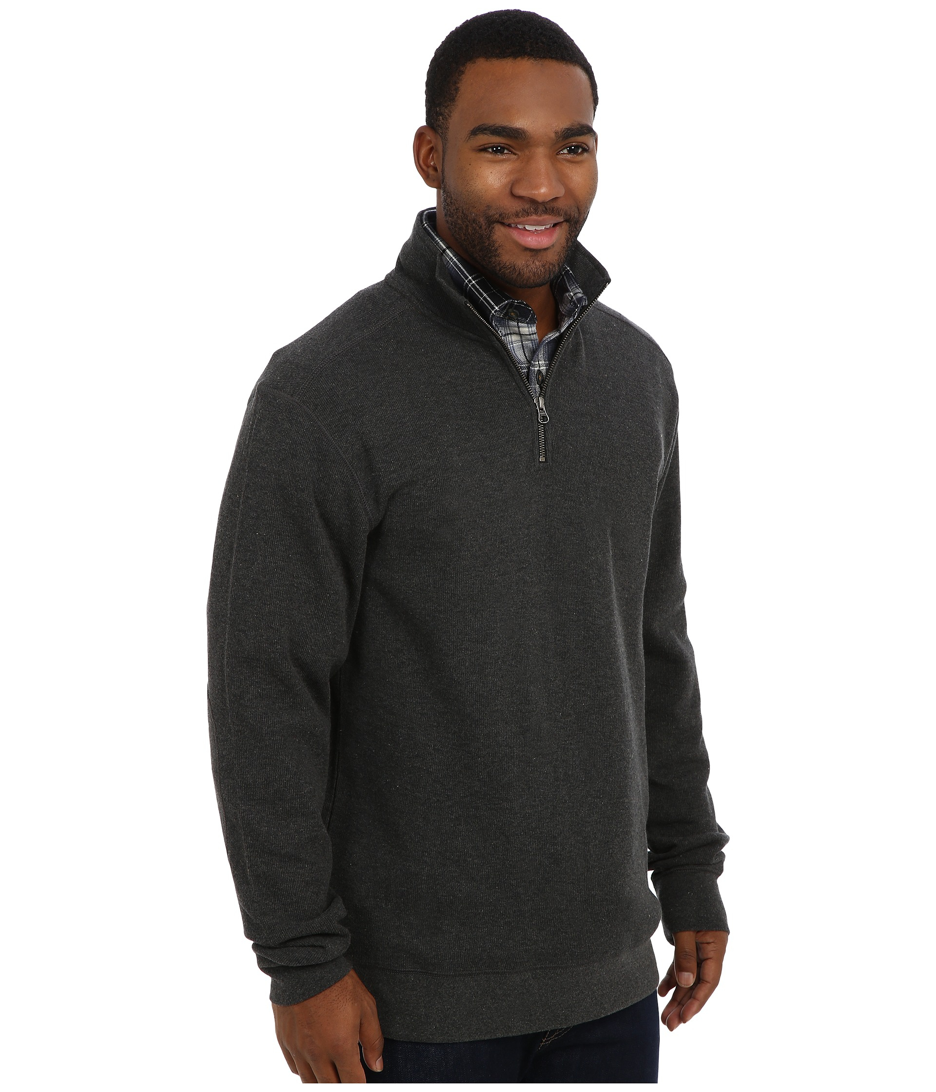 knitted quarter zip