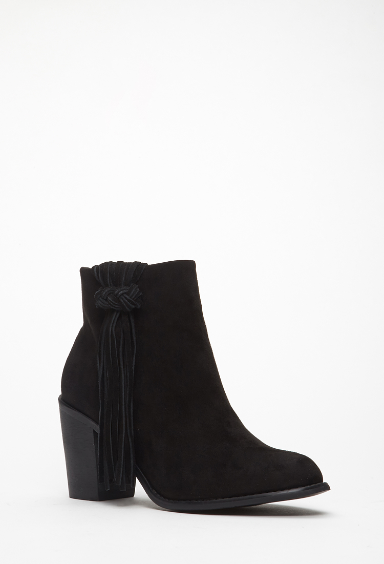 fringe booties forever 21