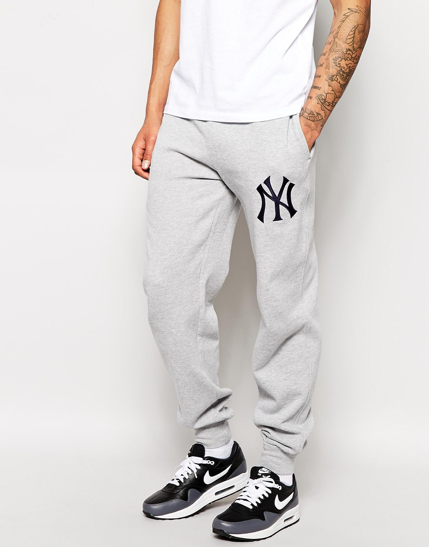 Majestic New York Yankees Classic Sweatpants in Grey (Gray) for Men Lyst