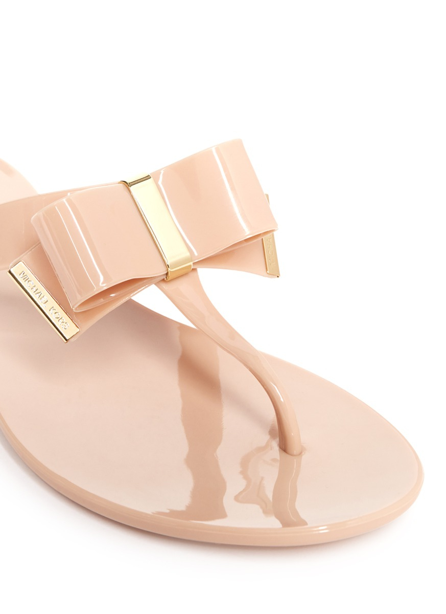 michael kors sandals with bow