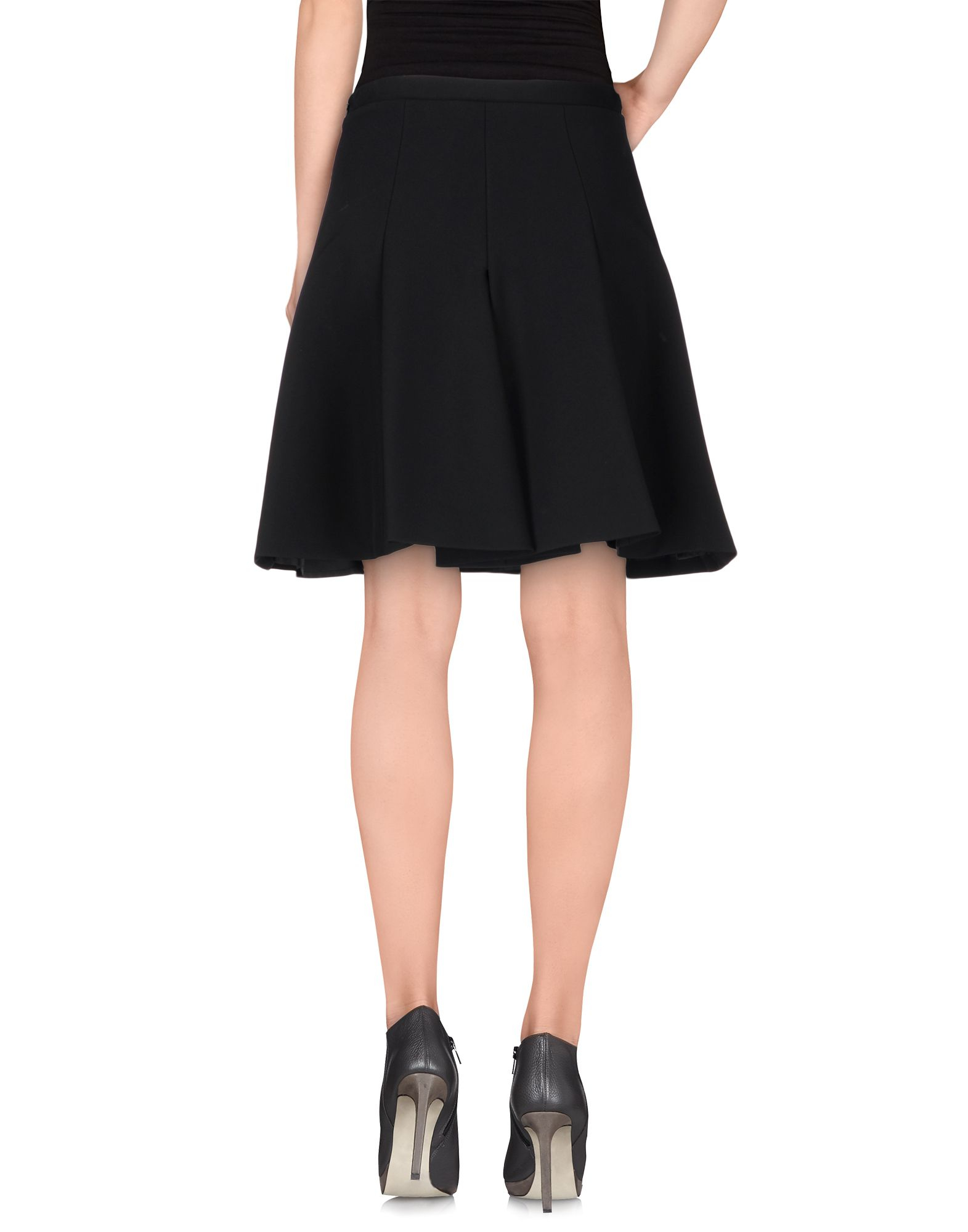 Philosophy di alberta ferretti Knee Length Skirt in Black | Lyst