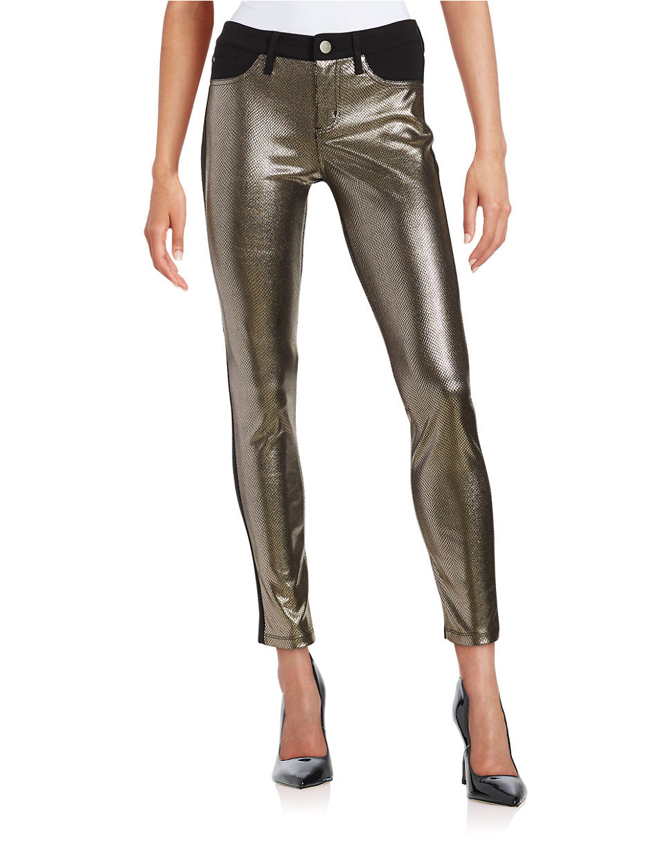 It's free shipping made easy Find black metallic pants at ShopStyle. Shop the latest collection of black metallic pants from the most popular stores - all in one place.