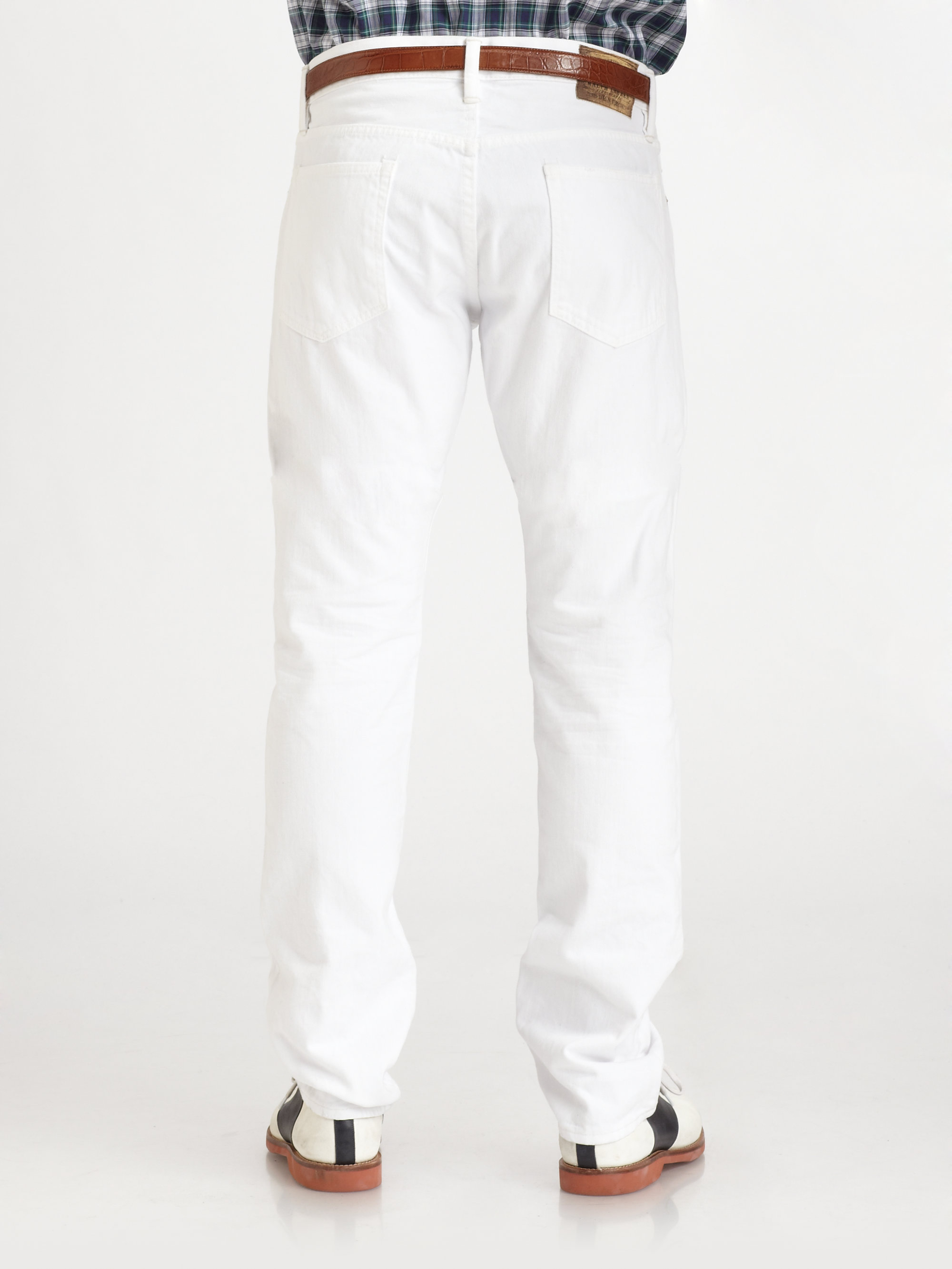 white polo jeans mens
