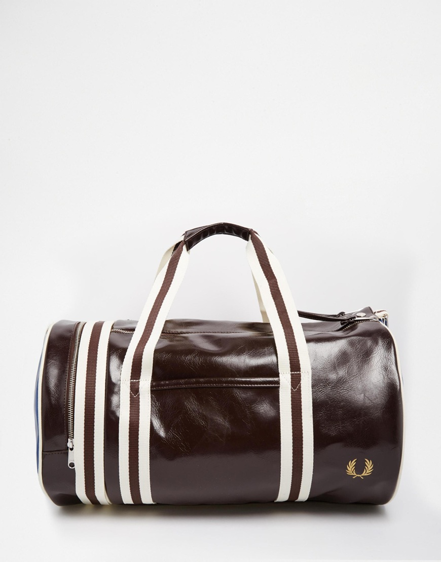 Fred Perry Classic Barrel Bag in Brown for Men - Lyst