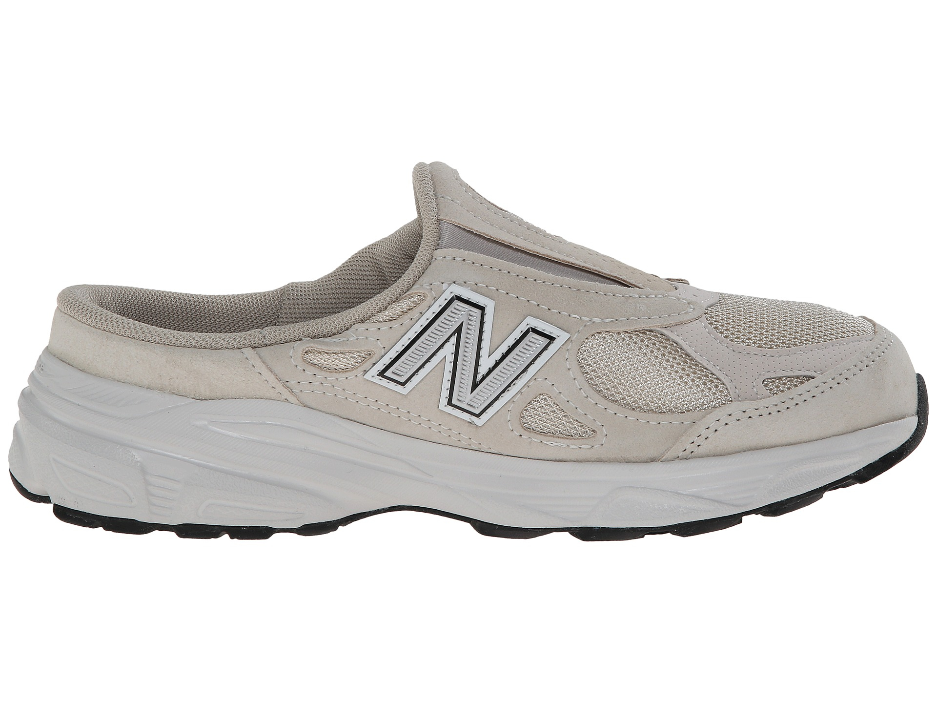 New Balance Leather 990v3 Slip On in Beige/White (Natural) - Lyst