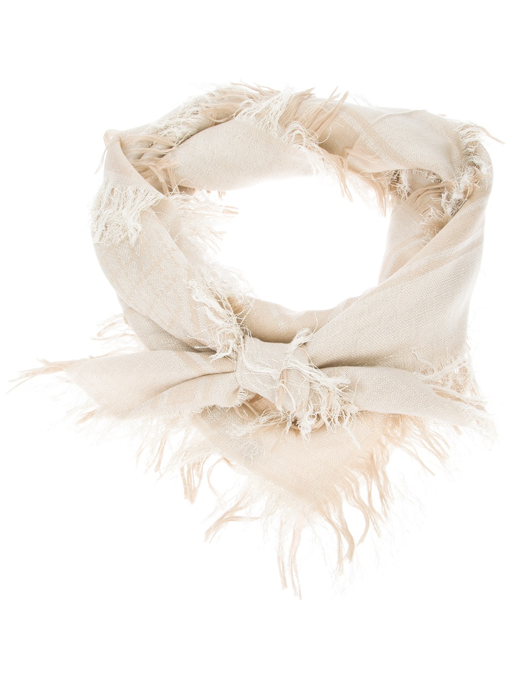 Gucci Monogram Shawl Scarf in Natural Lyst
