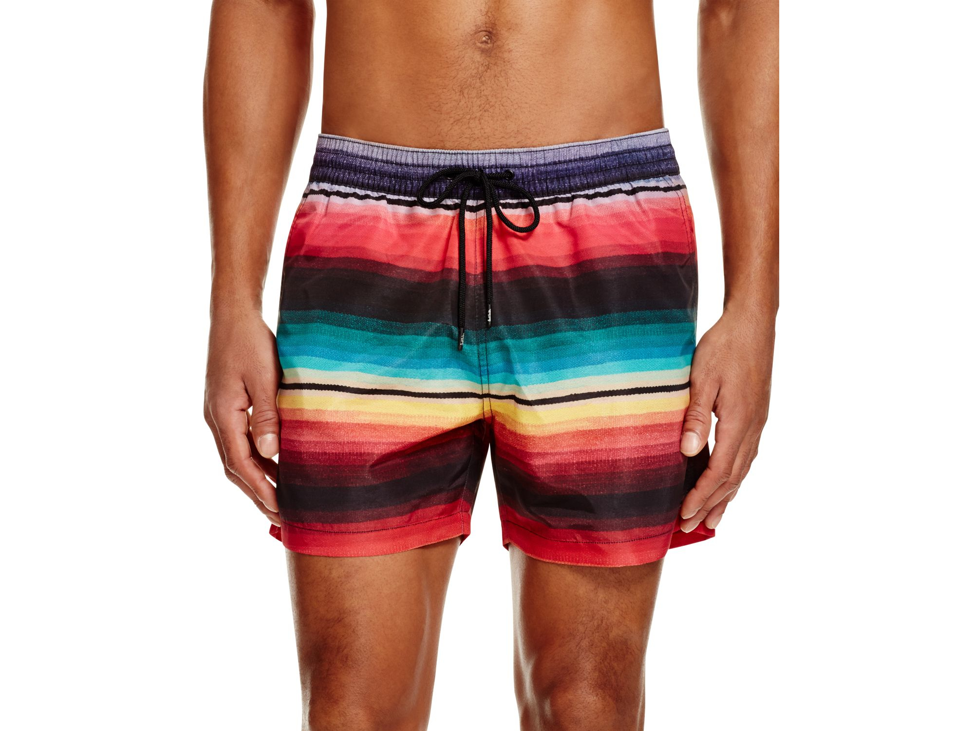 paul smith stripe swim shorts