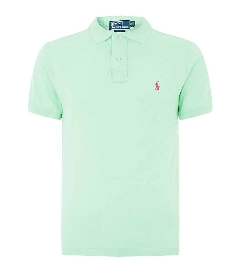 Polo Ralph Lauren Slim Fit Polo Shirt in Green for Men | Lyst Canada
