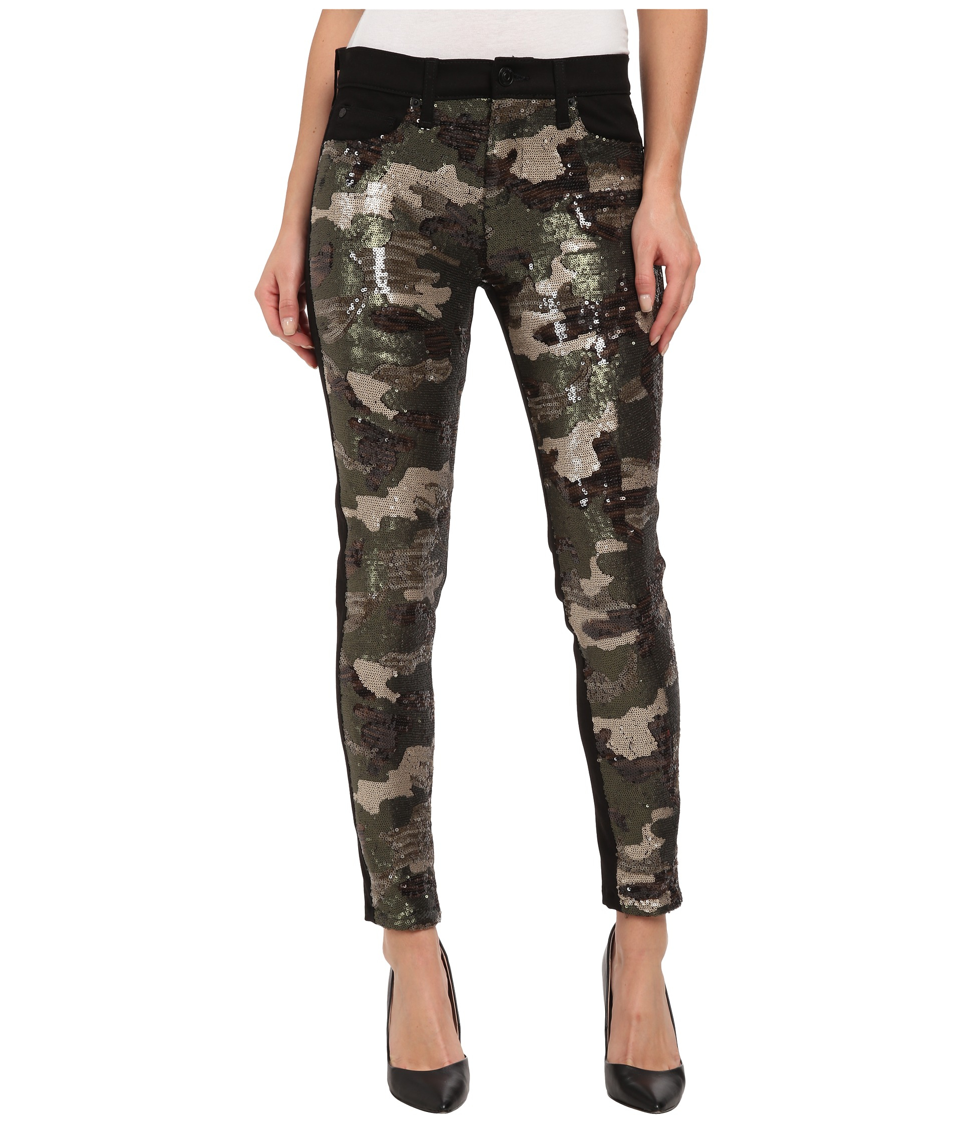 sequin camo pants