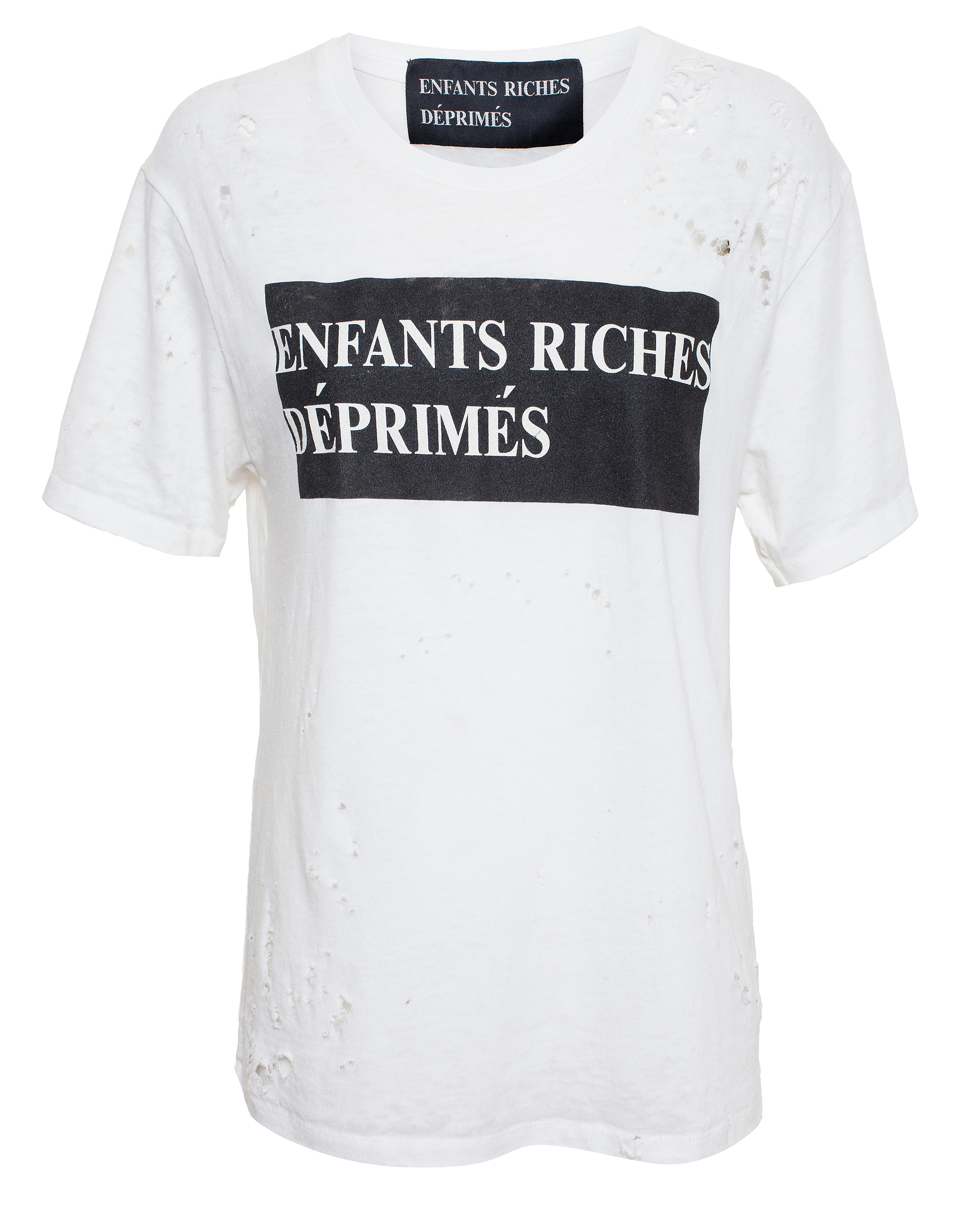 Lyst - Enfants Riches Deprimes Distressed Logo T-Shirt in Black