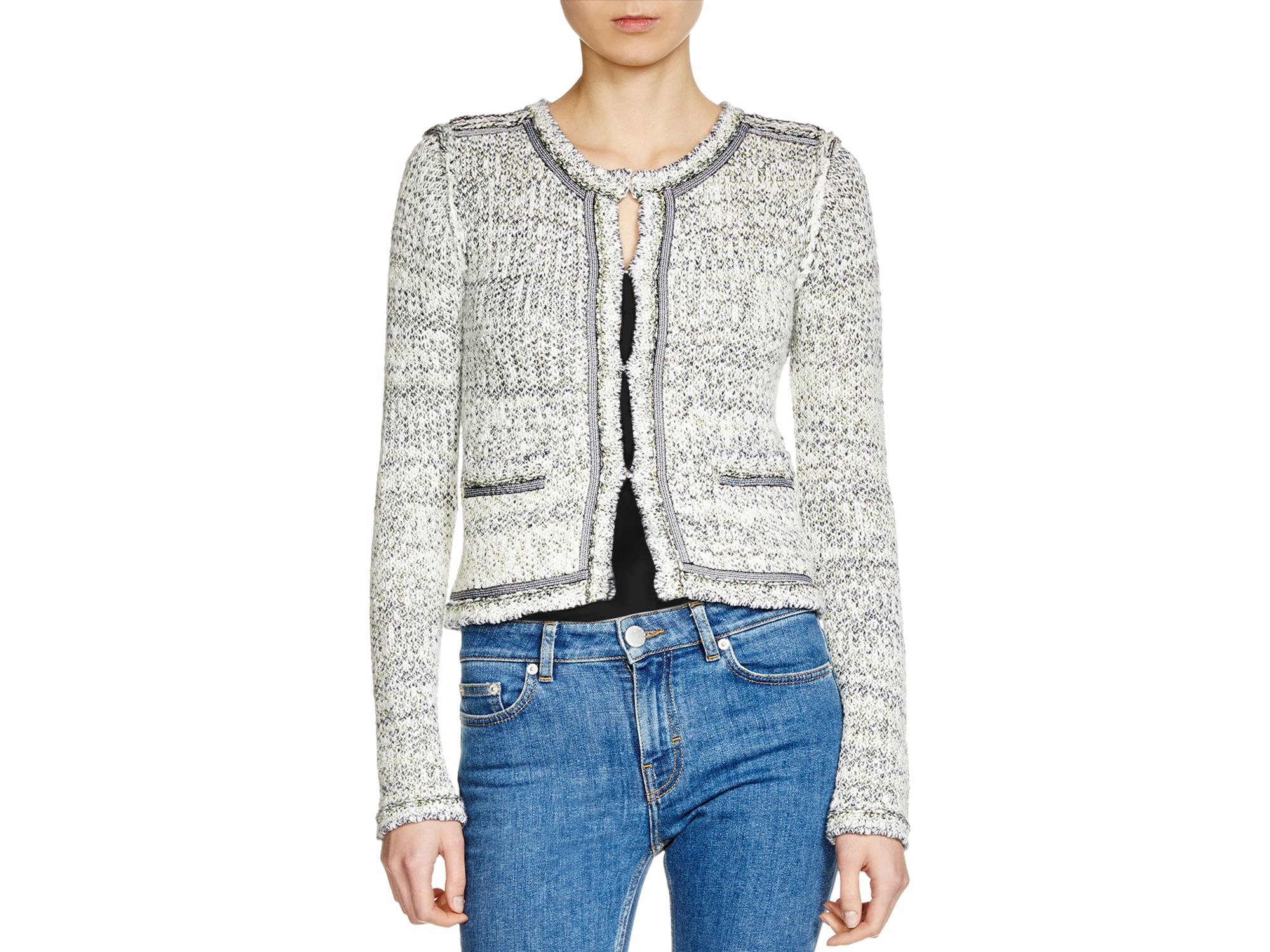 boucle cardigan jacket