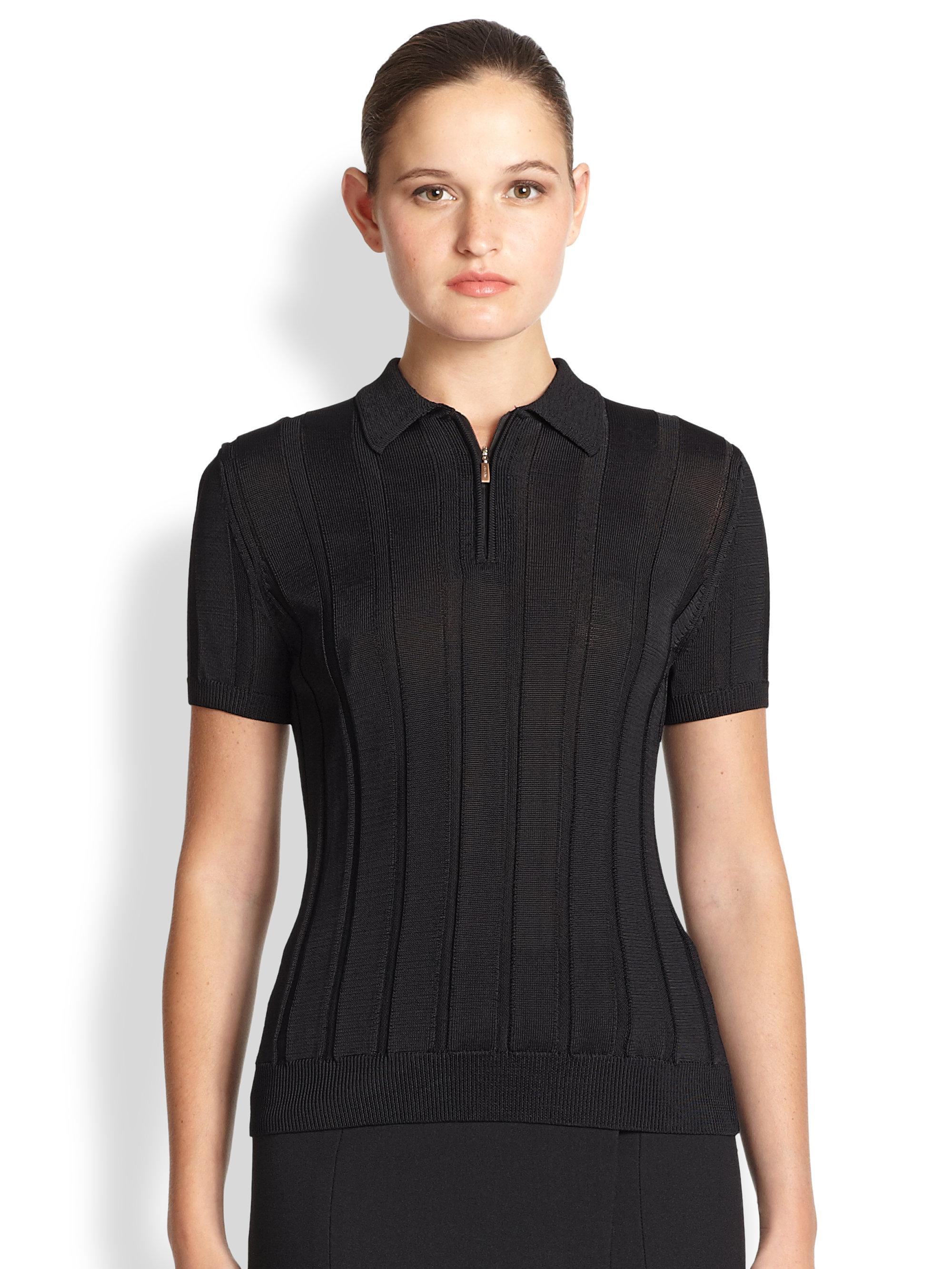 collared rib top